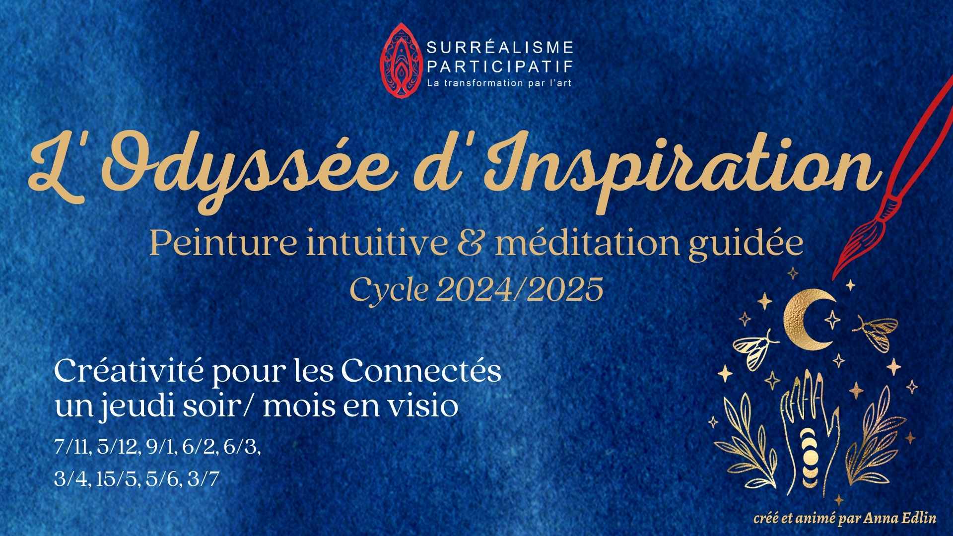 Ateliers de peinture intuitive et de méditation guidée : L'Odyssée d'Inspiration 