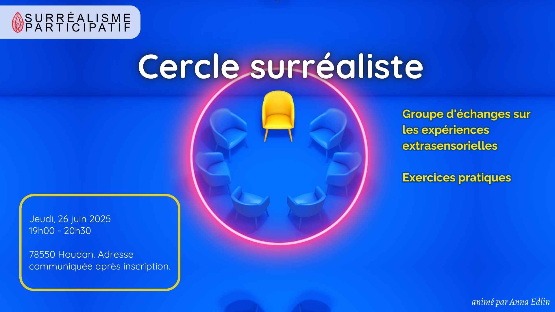 Cercle Surréaliste Groupe d'échanges sur les expériences extrasensorielles et exercices pratiques