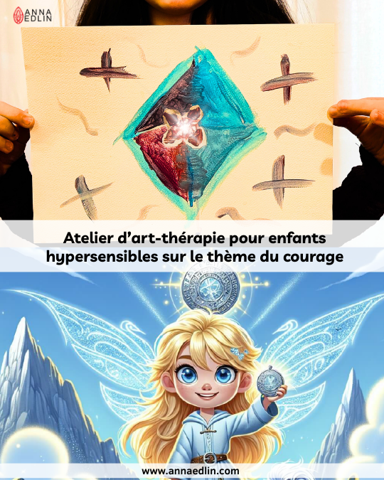 Atelier art-thérapie courage enfants hypersensibles Houdan Yvelines