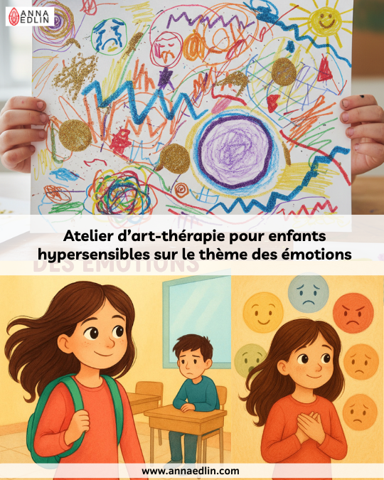 Atelier art-thérapie émotions enfants hypersensibles Houdan Yvelines