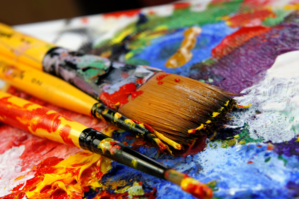 Peinture intuitive ancrage matière, traduction invisible création artistique