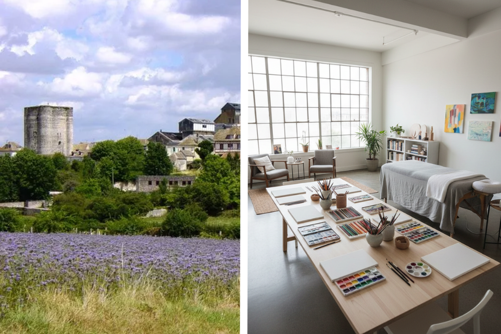 Plan et accès cabinet art-thérapie Houdan Yvelines, proche Paris ligne N.